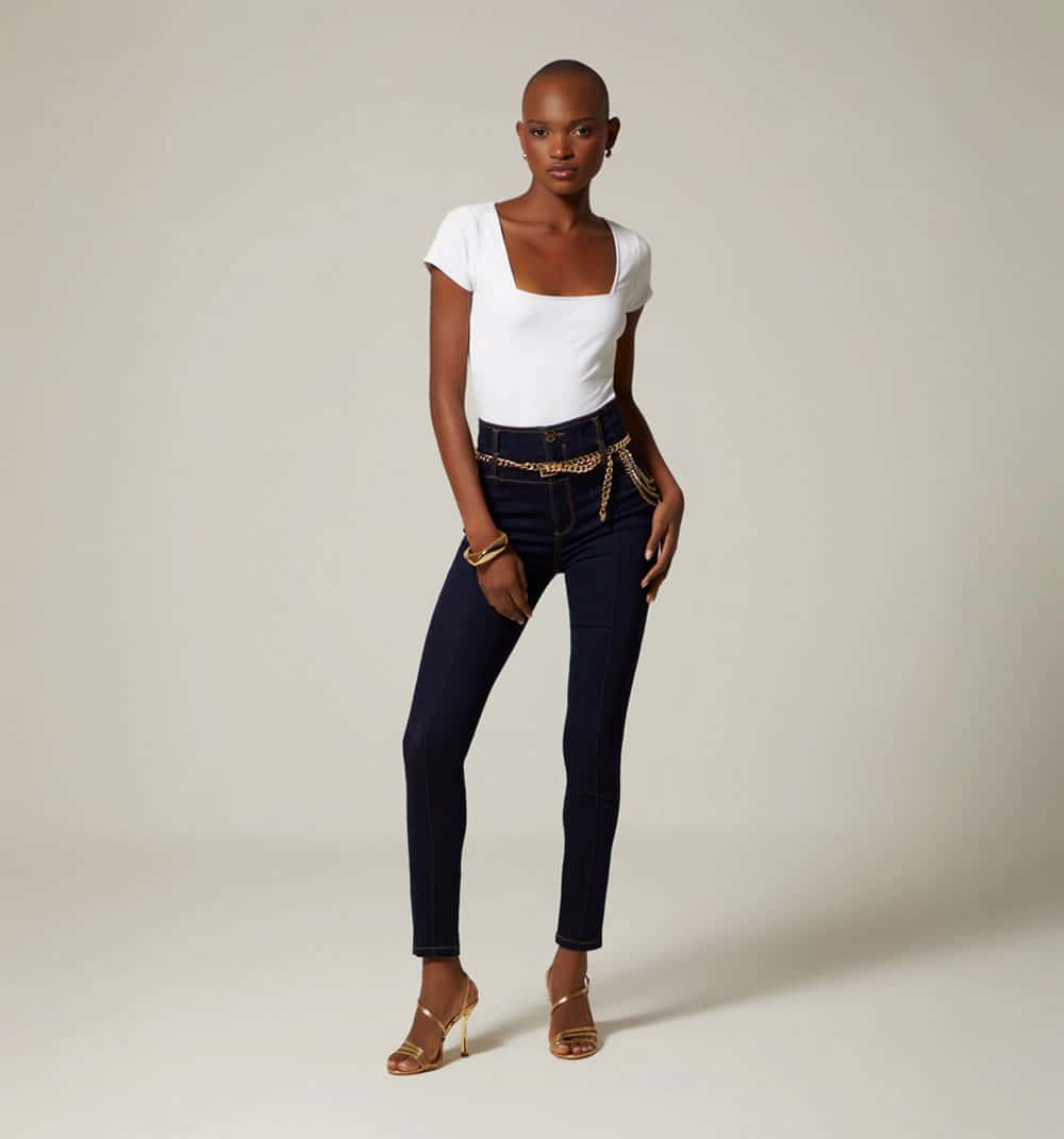 Jean ultraslim alto/alto bottomup cadena