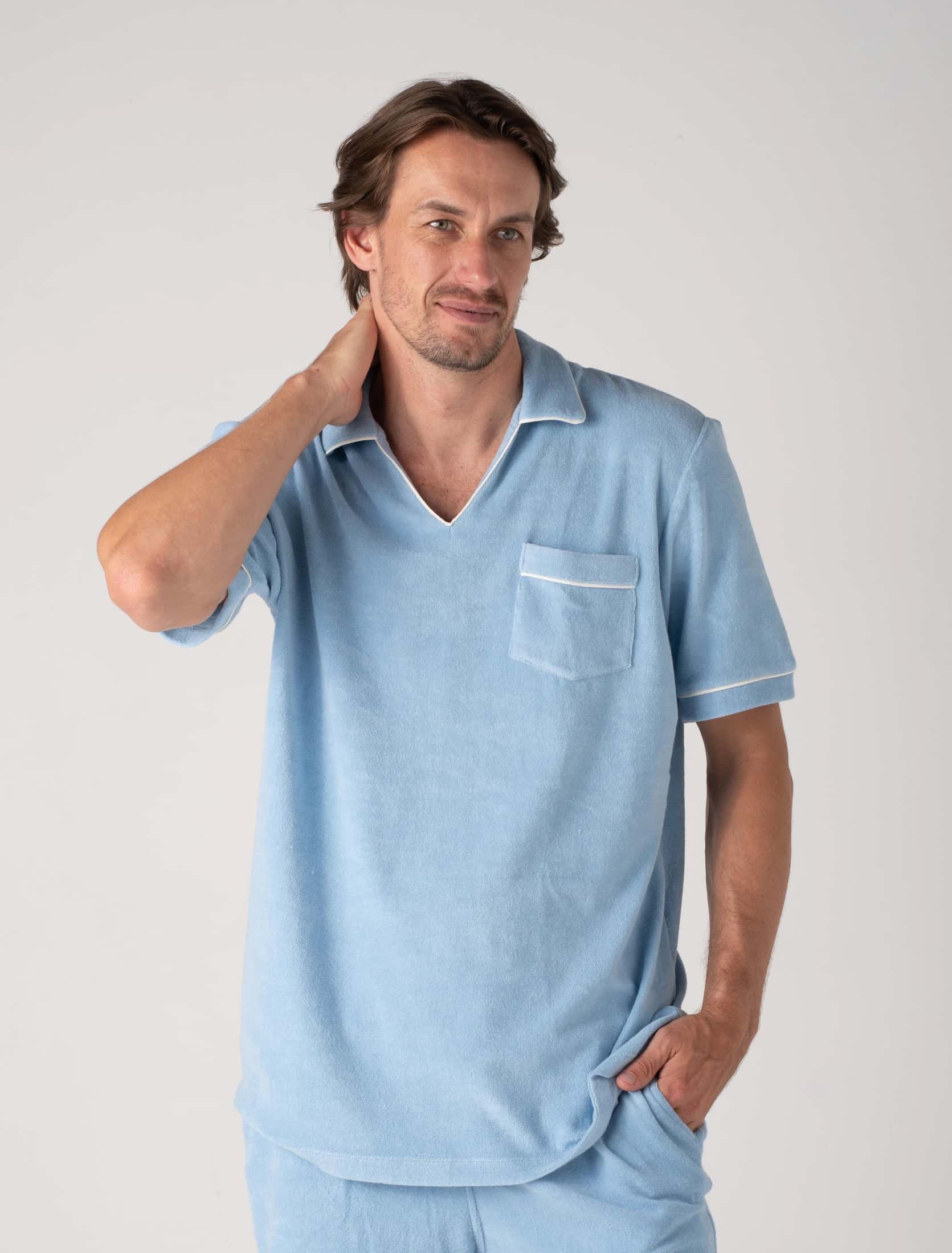 Sicilia Blue Riviera Toweling - miniatura 4