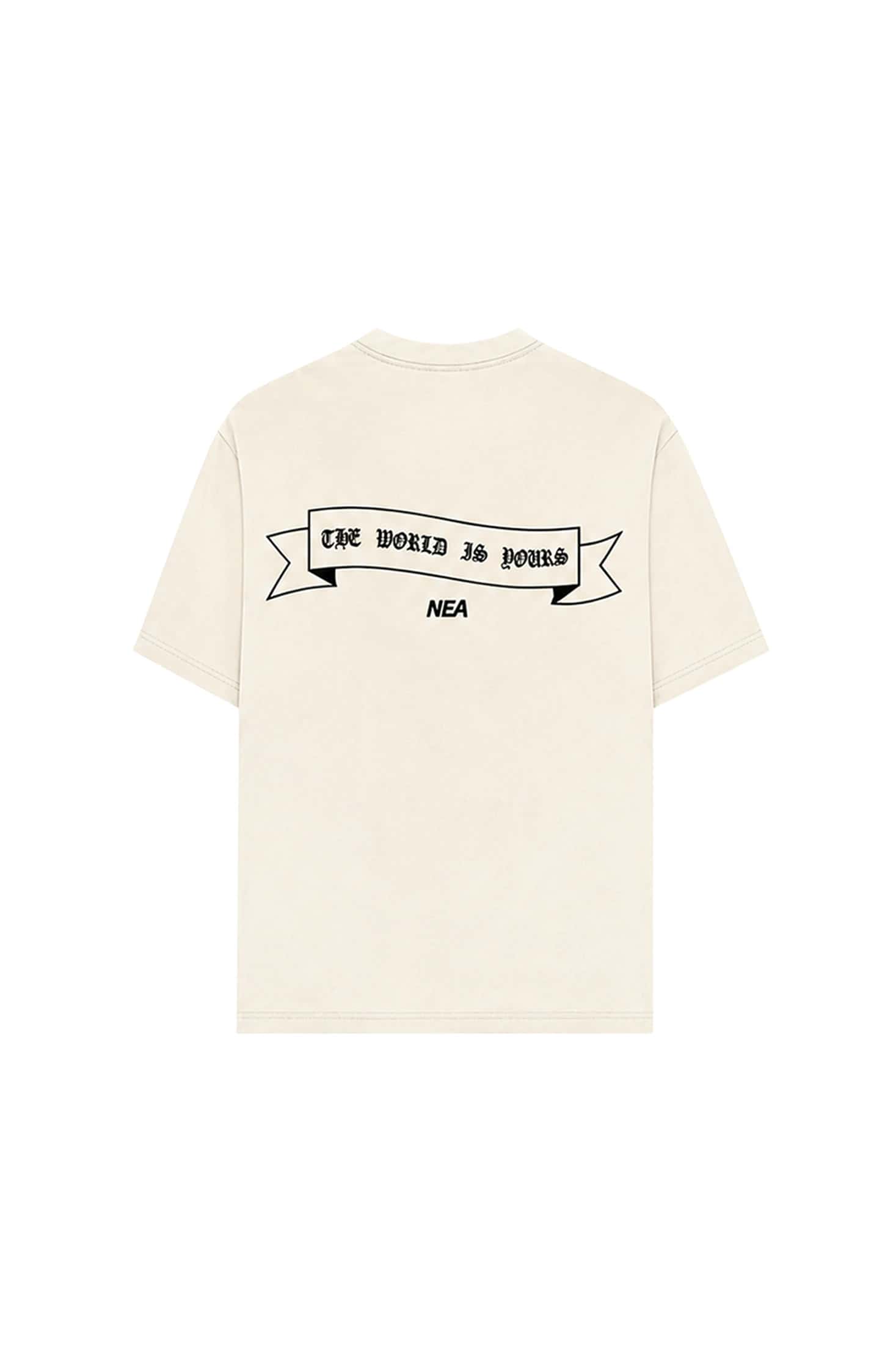 CAMISETA OVERSIZE UNTAMED MARFIL NEA - miniatura 1