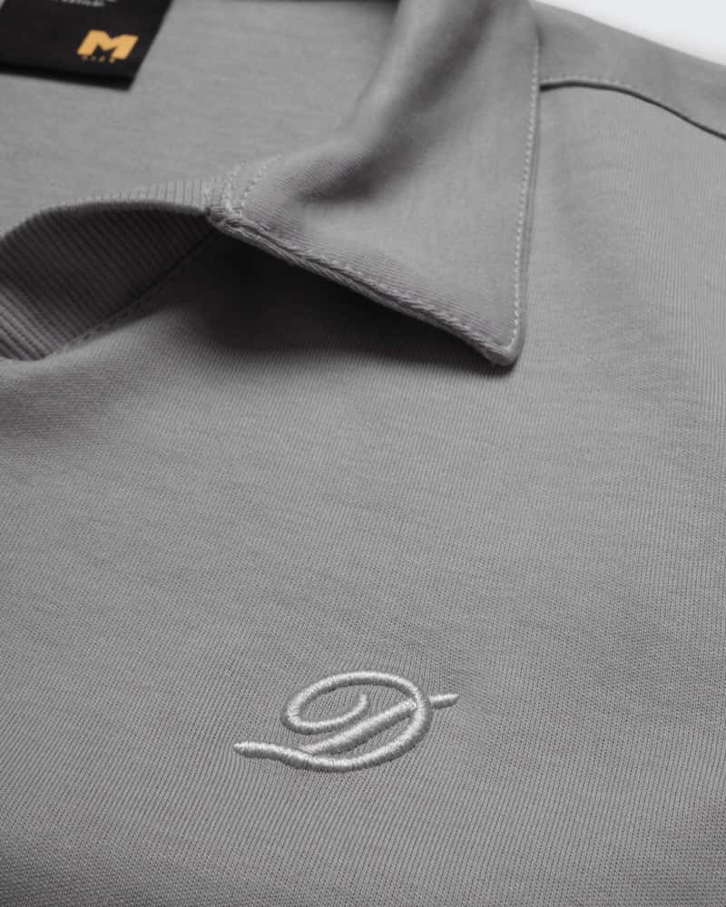 Polo Relaxed Fit Gris Cemento - miniatura 2
