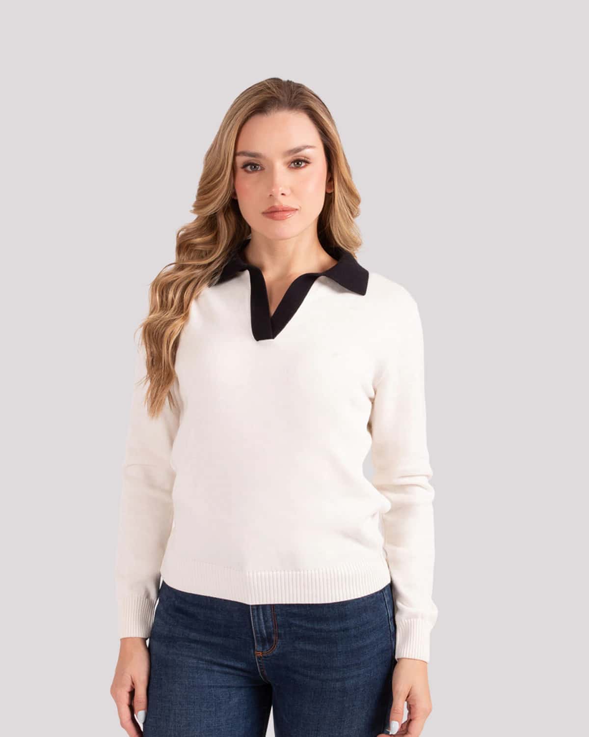 Sweater ivory para mujer