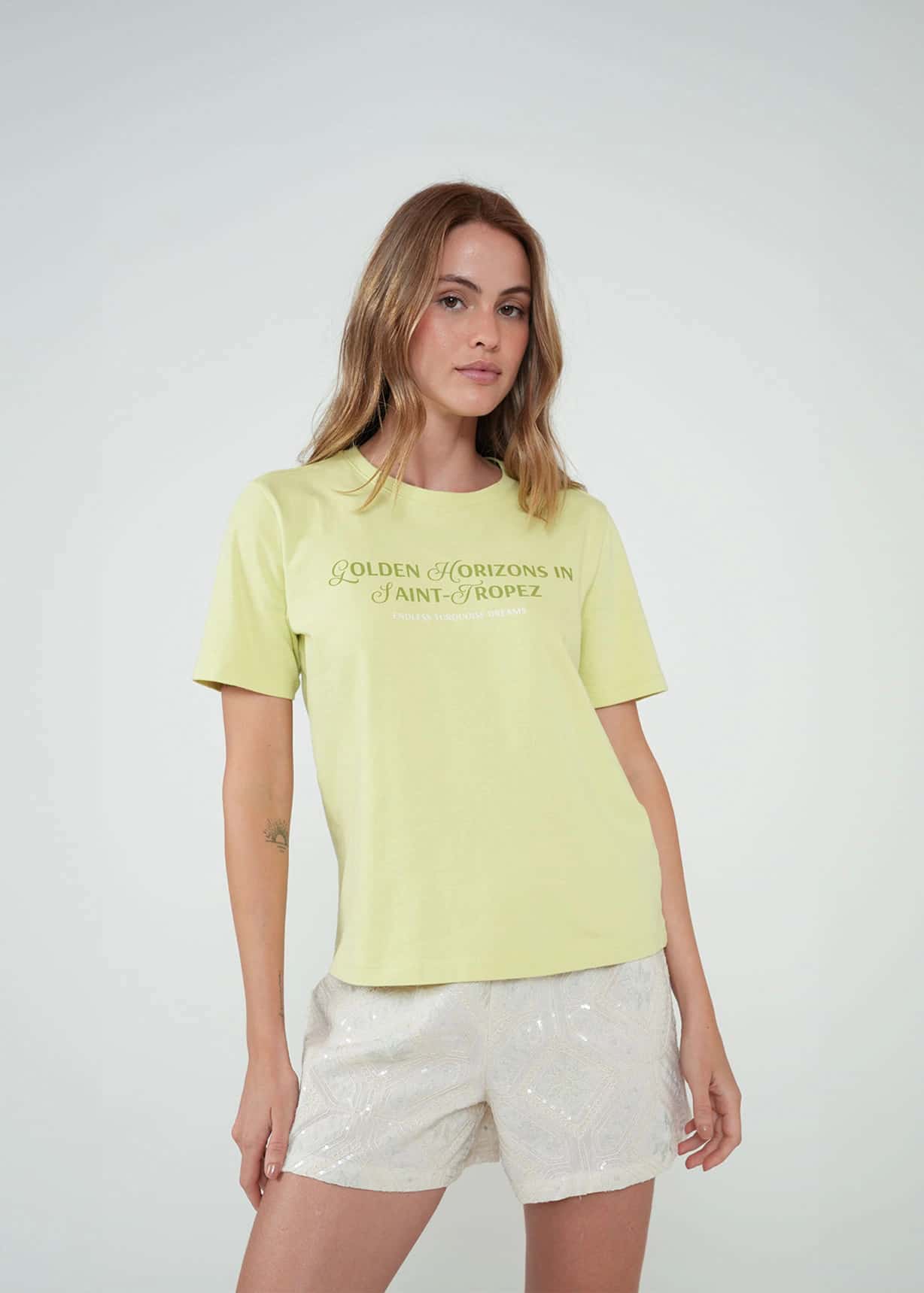 Camiseta estampada manga corta