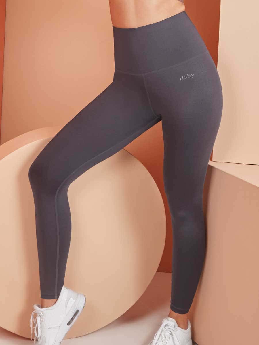 Leggins Para Mujer alto en Cintura Gris