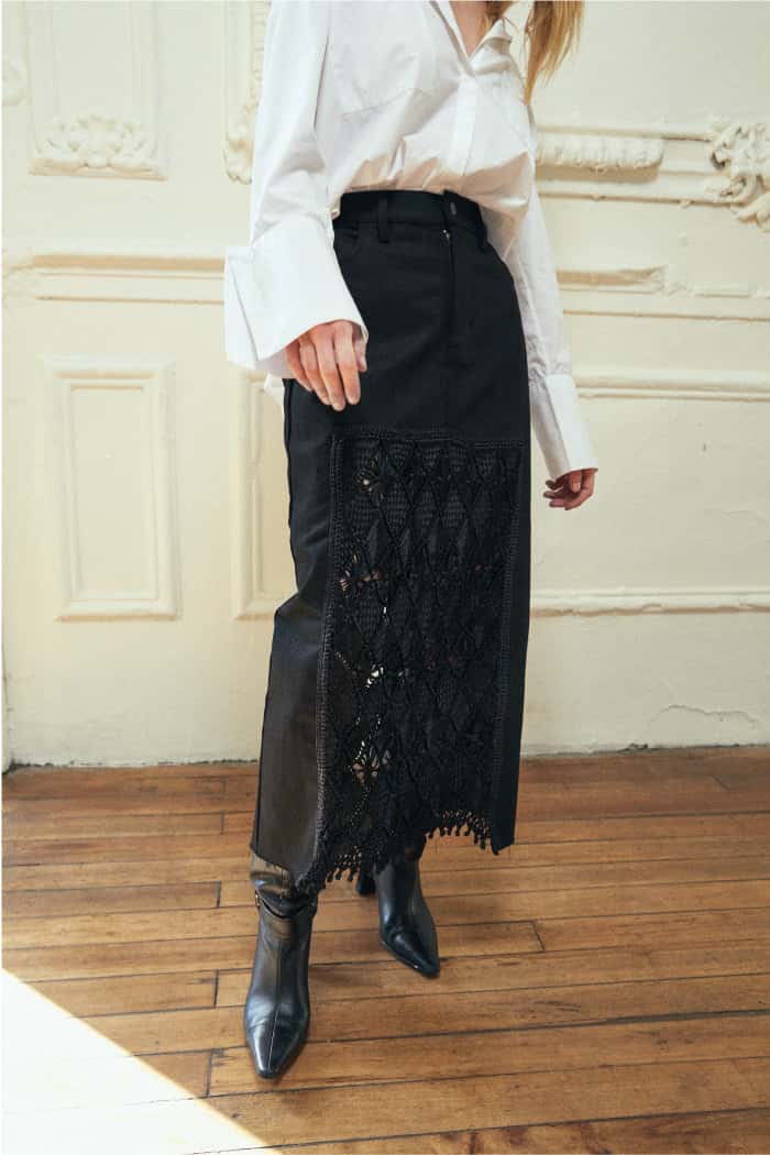 AMADEA DENIM SKIRT