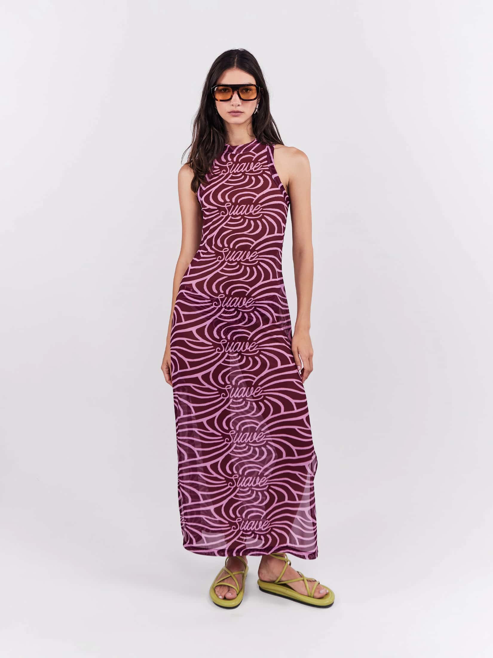 Mesh Dress Suave - Magenta