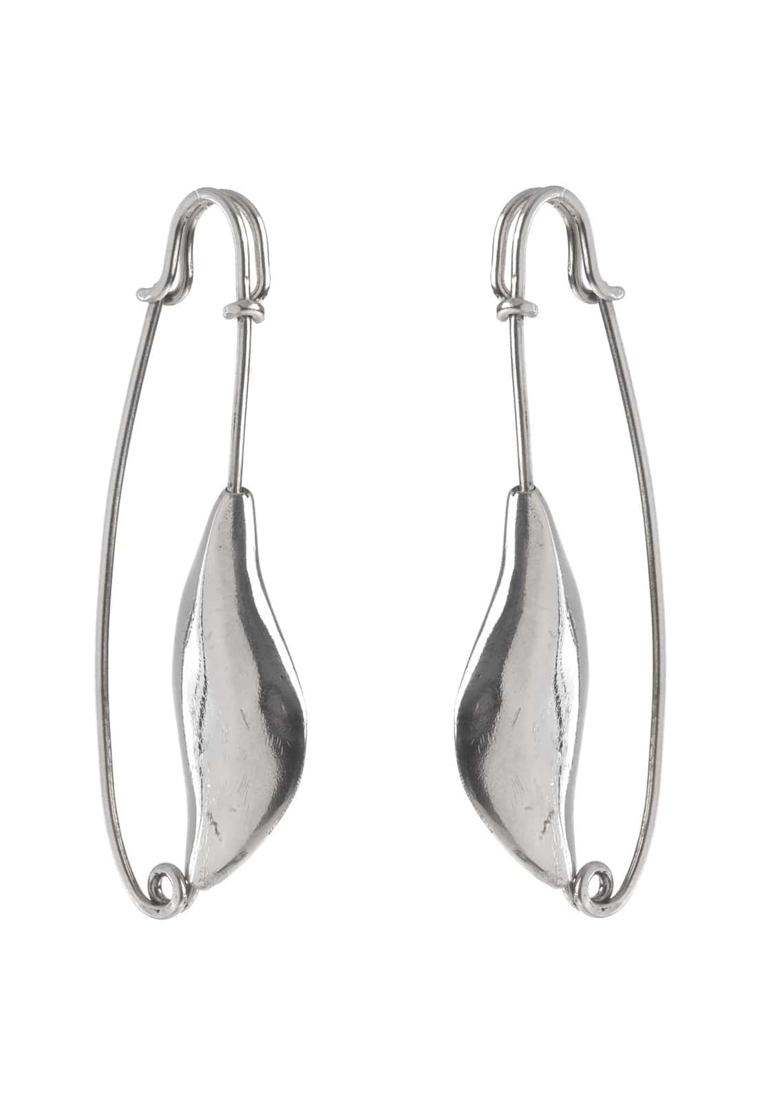 SILVER PIN EARRINGS