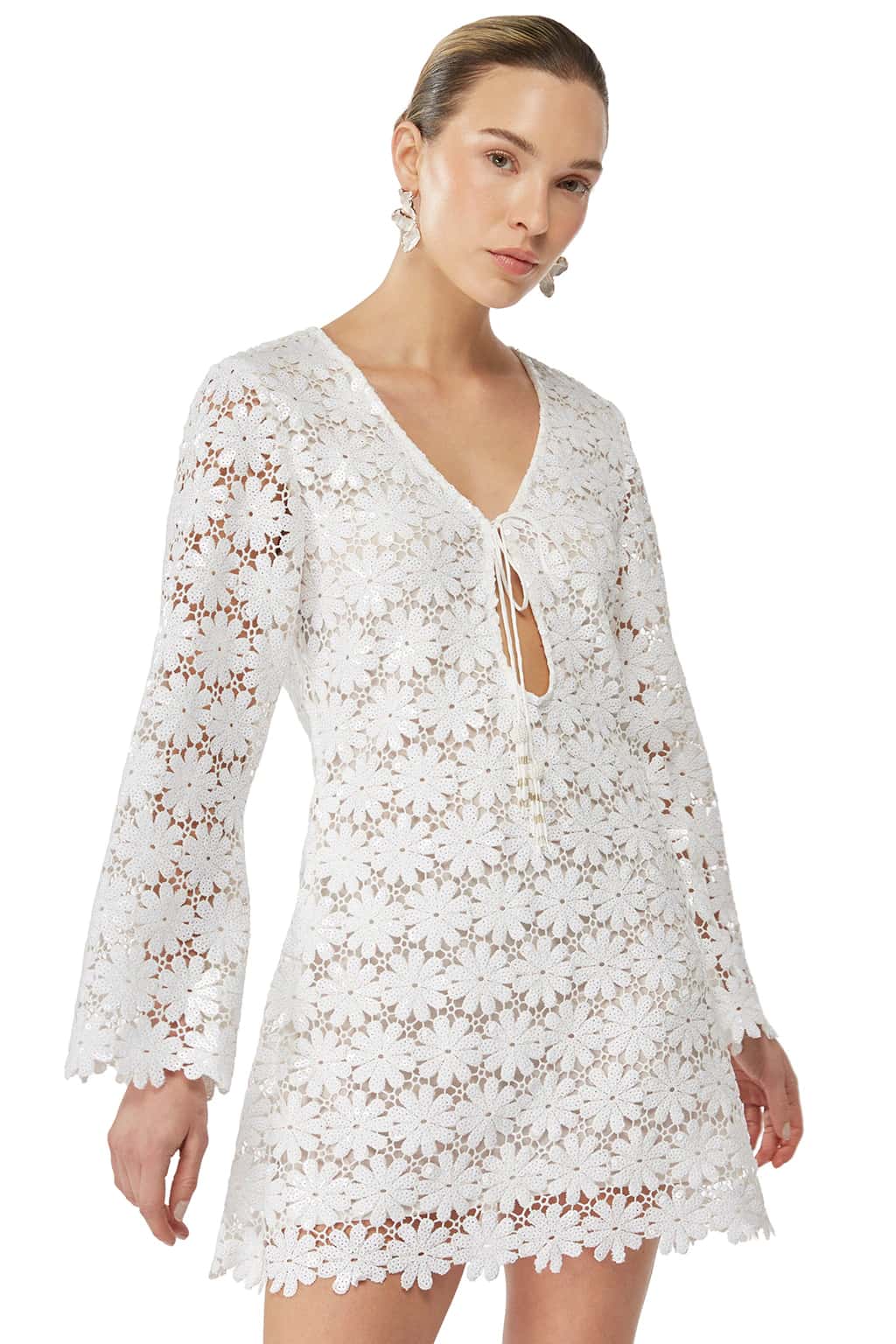 SERAPHINE MINI DRESS WHITE