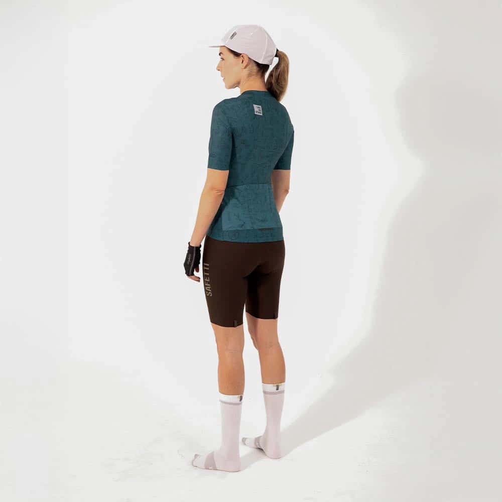 CAMISA CICLISMO MANGA CORTA CLASSIC PARTS ESMERALDA PARA MUJER - miniatura 2