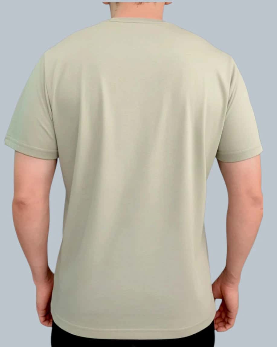 CAMISETA BASICA VERDE ESCUDO SILUETA - miniatura 2