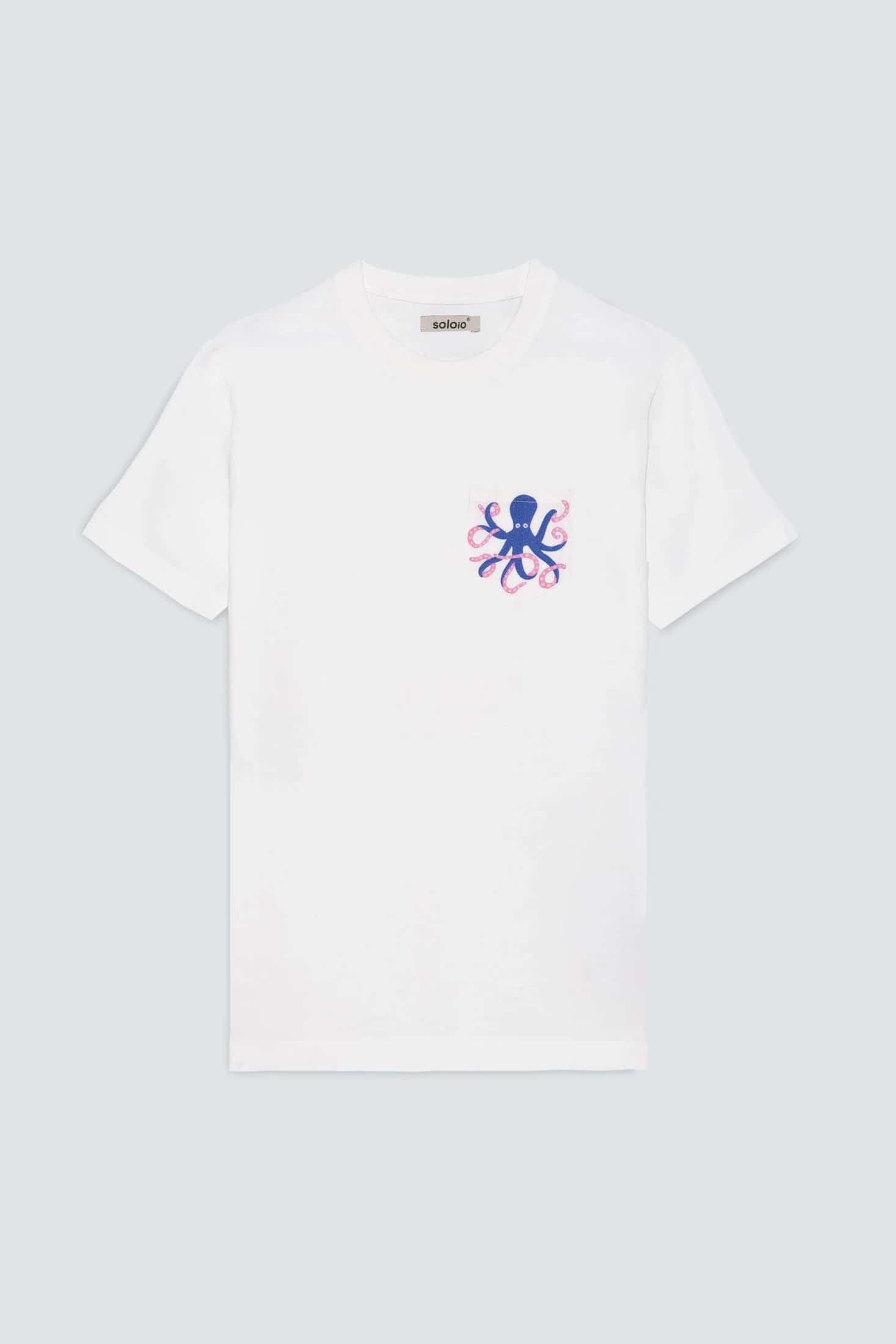 Men's cotton t-shirt octopus