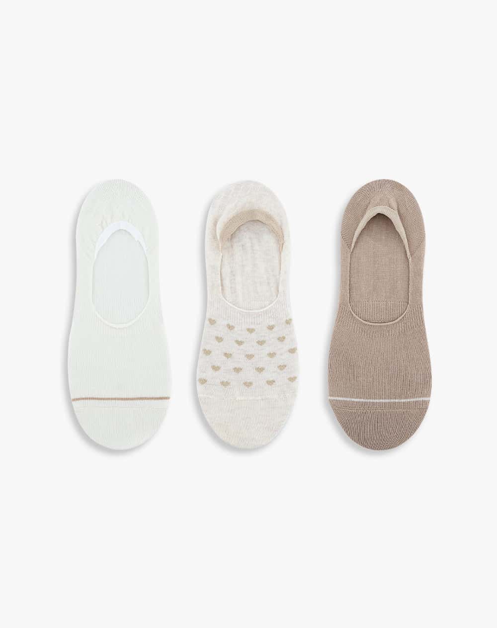 Medias mujer baleta pack x3 surtido