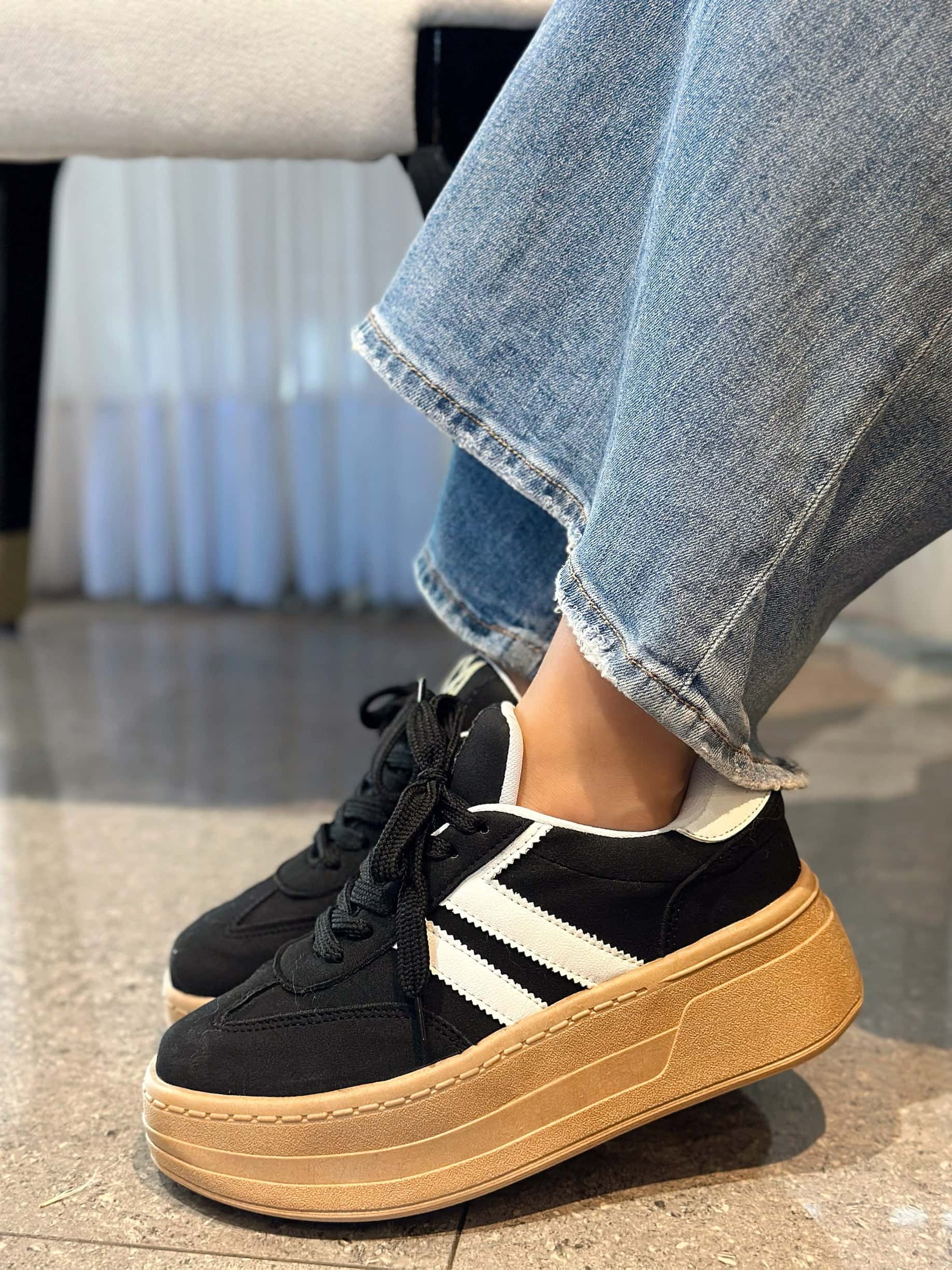 TENNIS ZOE NEGRO x BLANCO