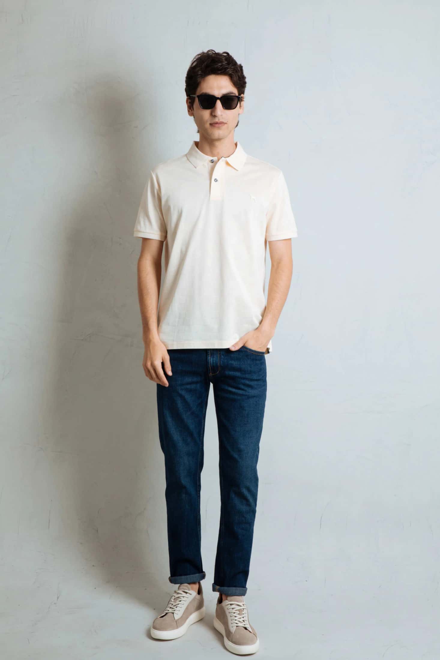 Polo Fashion Ivory (Textura Cuadros)