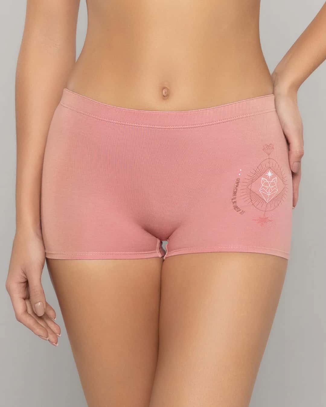 Boxer Largo Tiro Alto en Algodón Estampado para Mujer Ref. 8012 - miniatura 10