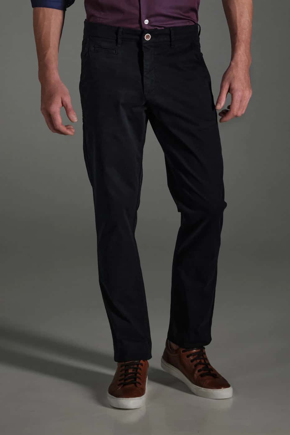 Pantalón Chino Slim Dril Azul Navy
