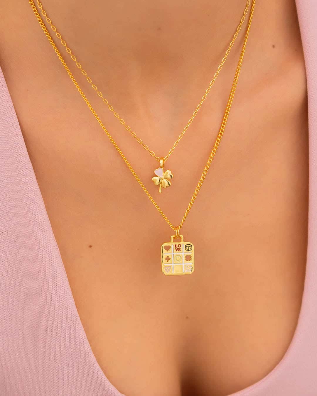 Set x 2 Collar Tablero Triqui