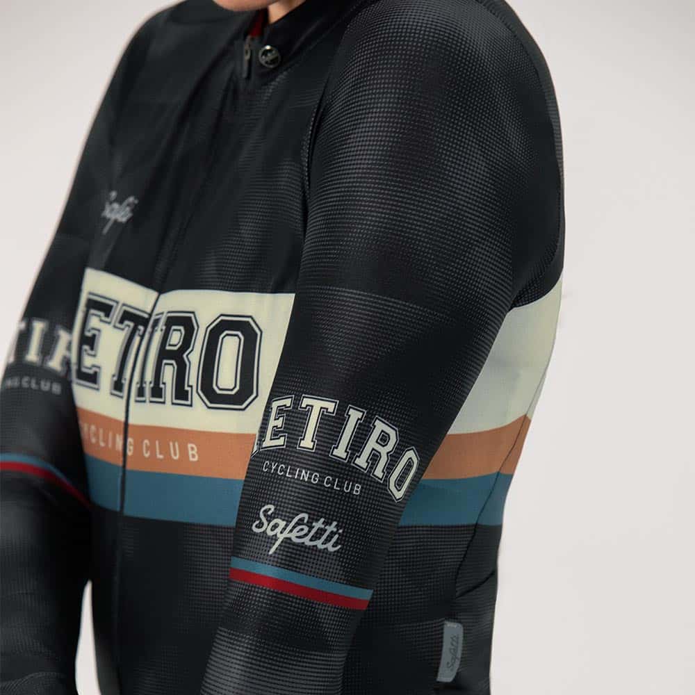 CAMISA CICLISMO MANGA LARGA RETIRO 2025 BLACK PARA MUJER - miniatura 4