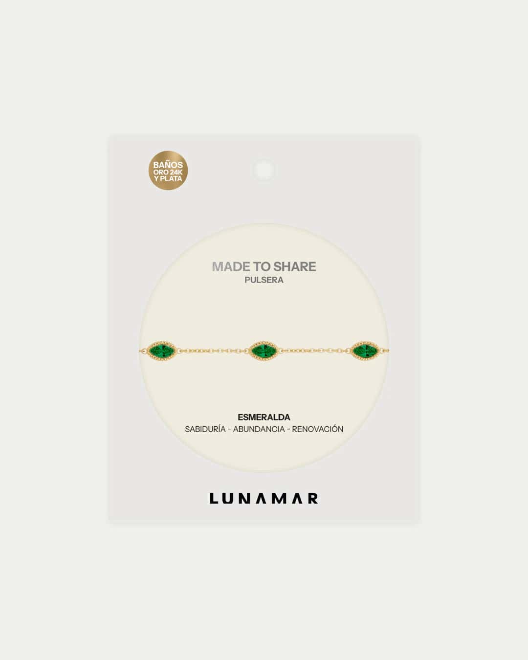 Pulsera 5 Zircones - miniatura 3