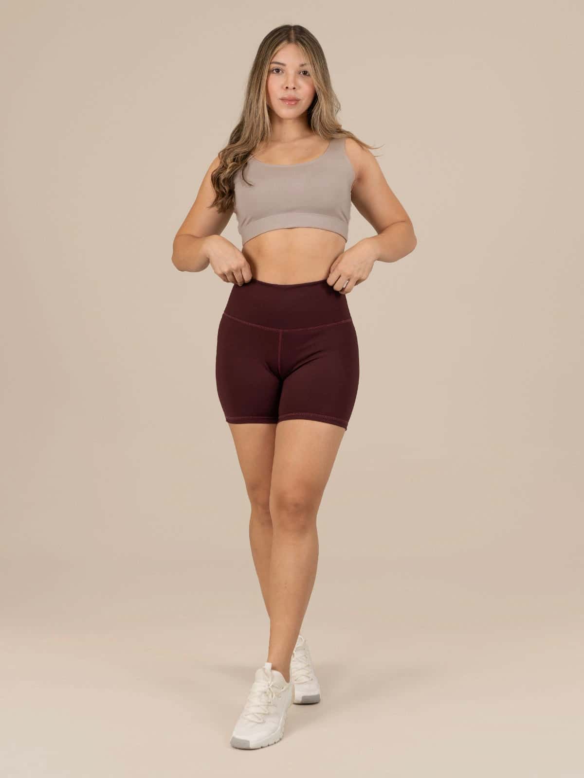 cream short set