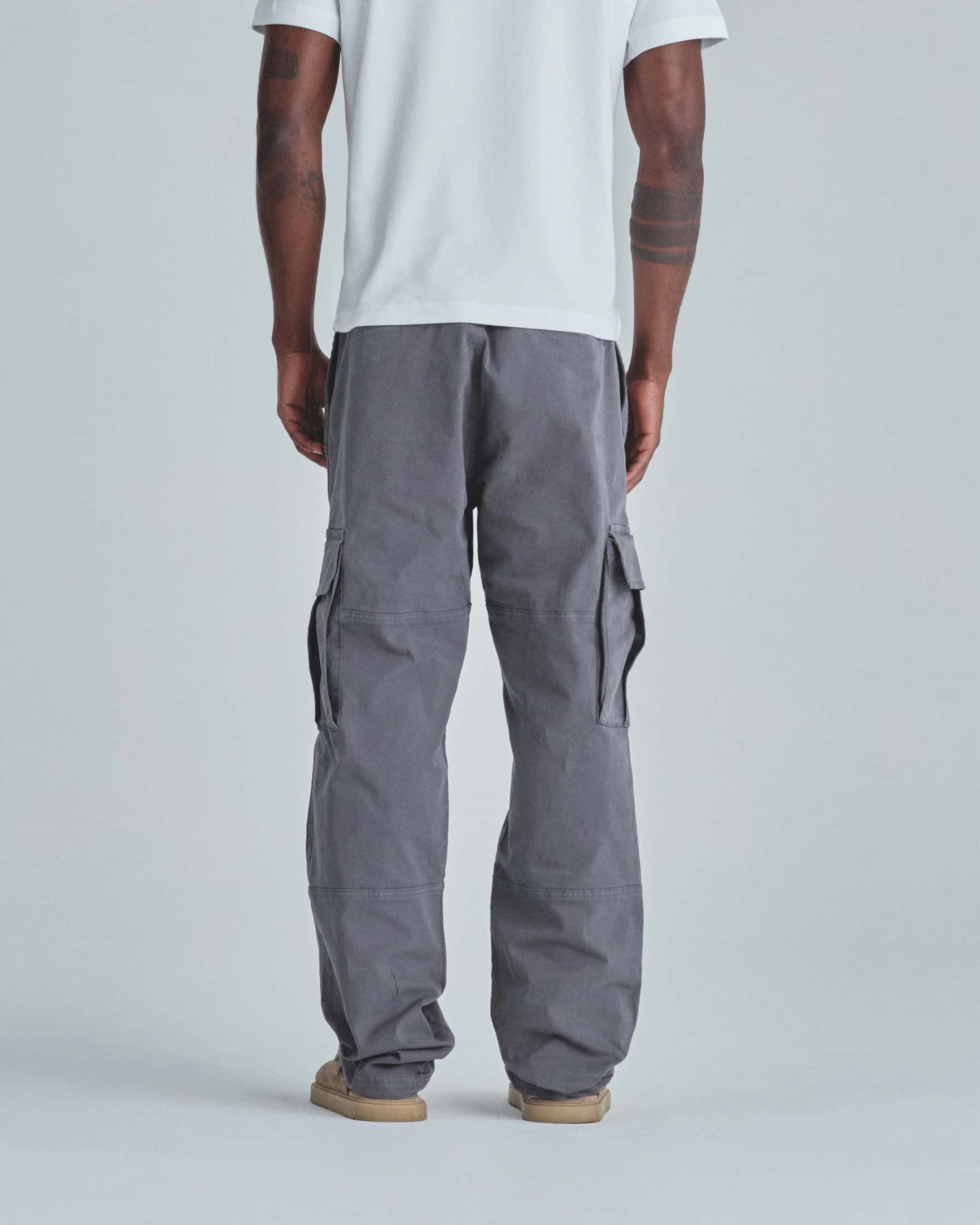 Basics Relaxed Cargo Pants Gray - miniatura 7