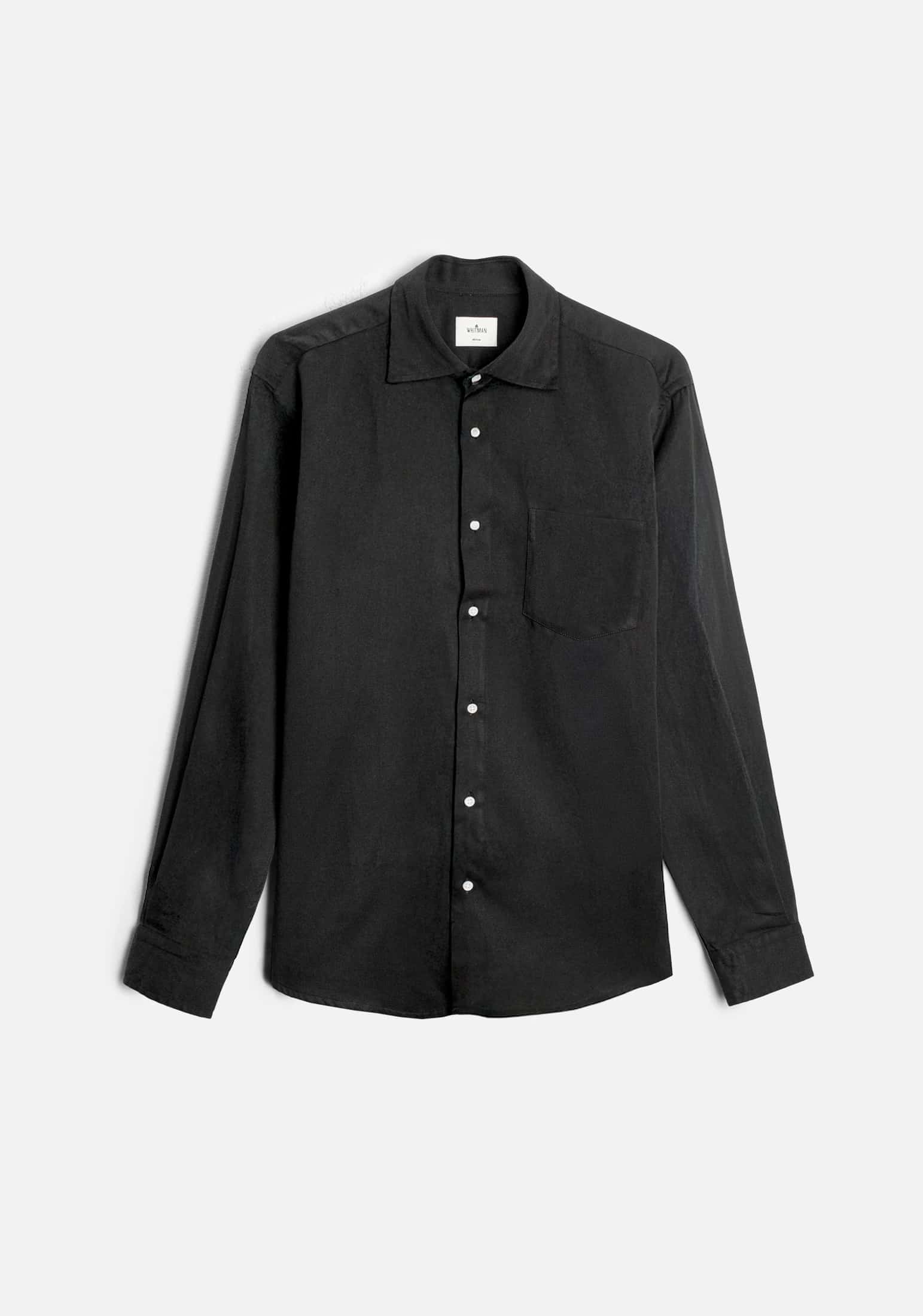 Camisa H CI Hamilton Tencel Negro - miniatura 1
