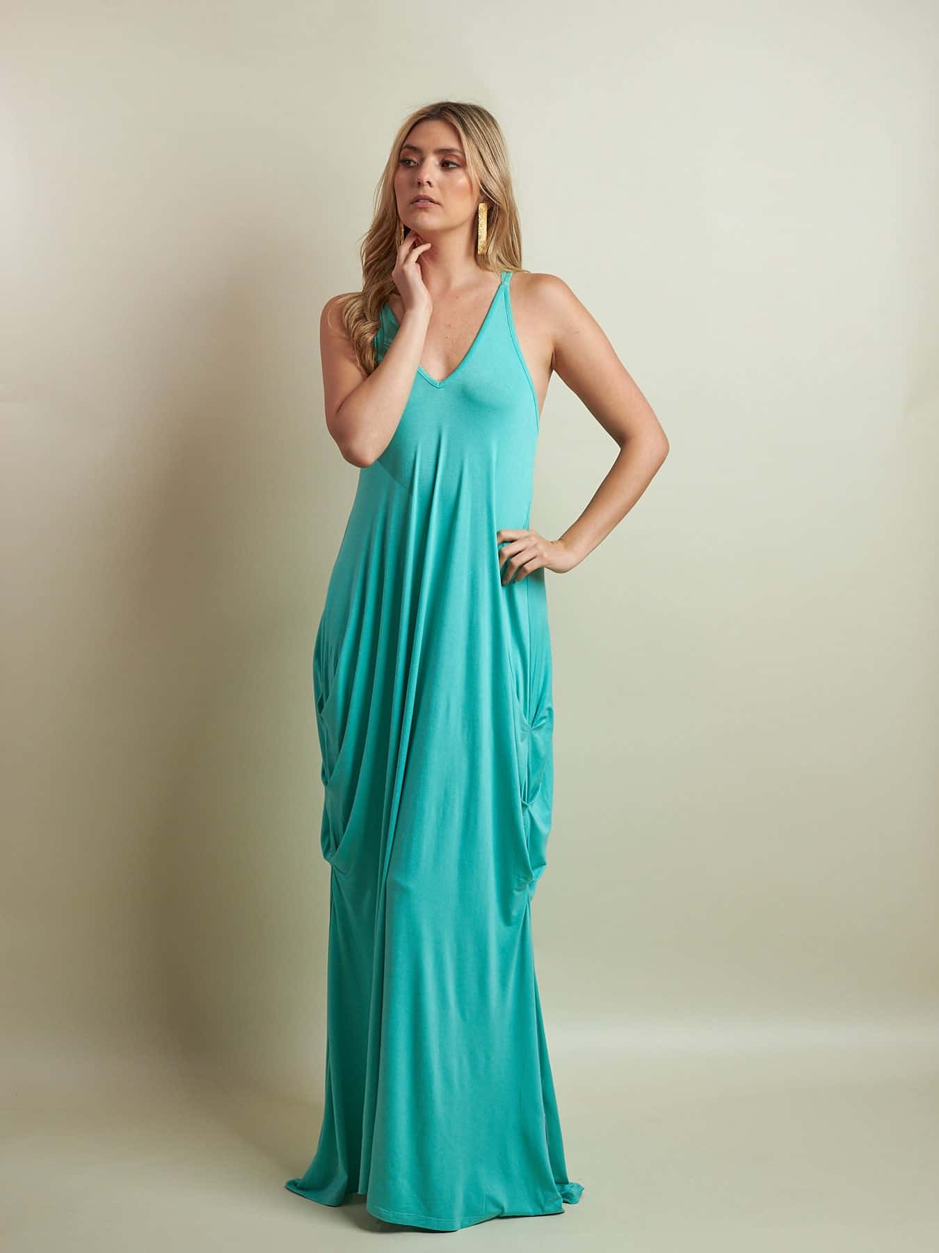 Vestido Elizabeth Verde Menta - miniatura 5
