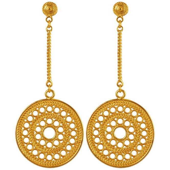 Arete Largo Pectoral Solar Muisca