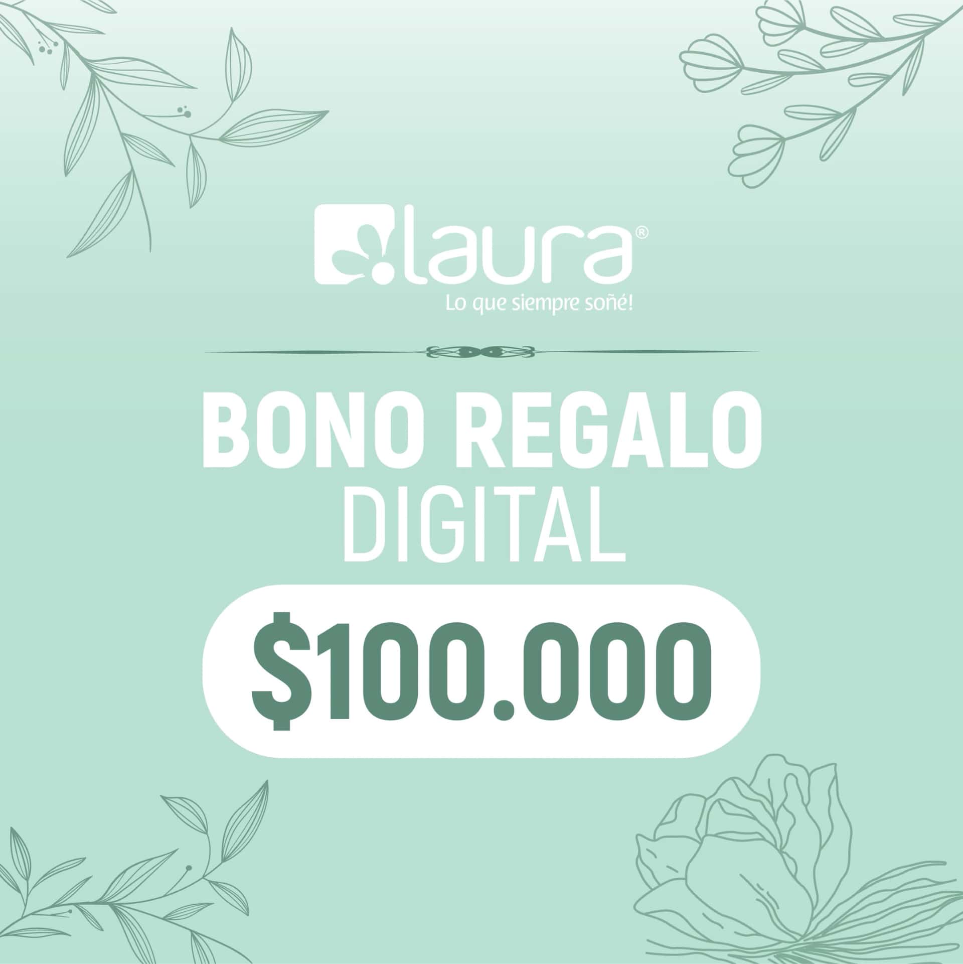 BONO DE REGALO DIGITAL $100.000