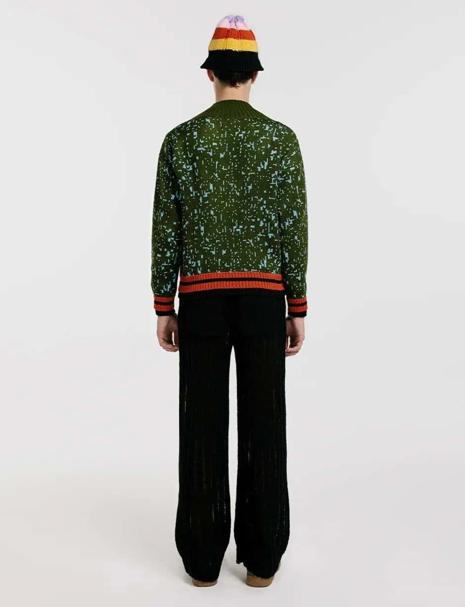 Saco V Pixel Verde Hombre - miniatura 2