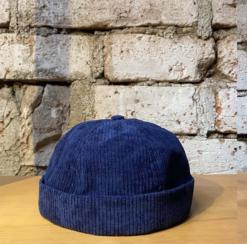 Gorro en Corduroy para Hombre Azul