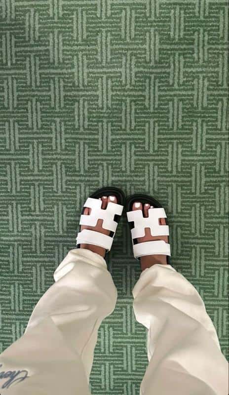 SANDALIA HERMES BLANCA VELCRO - miniatura 2