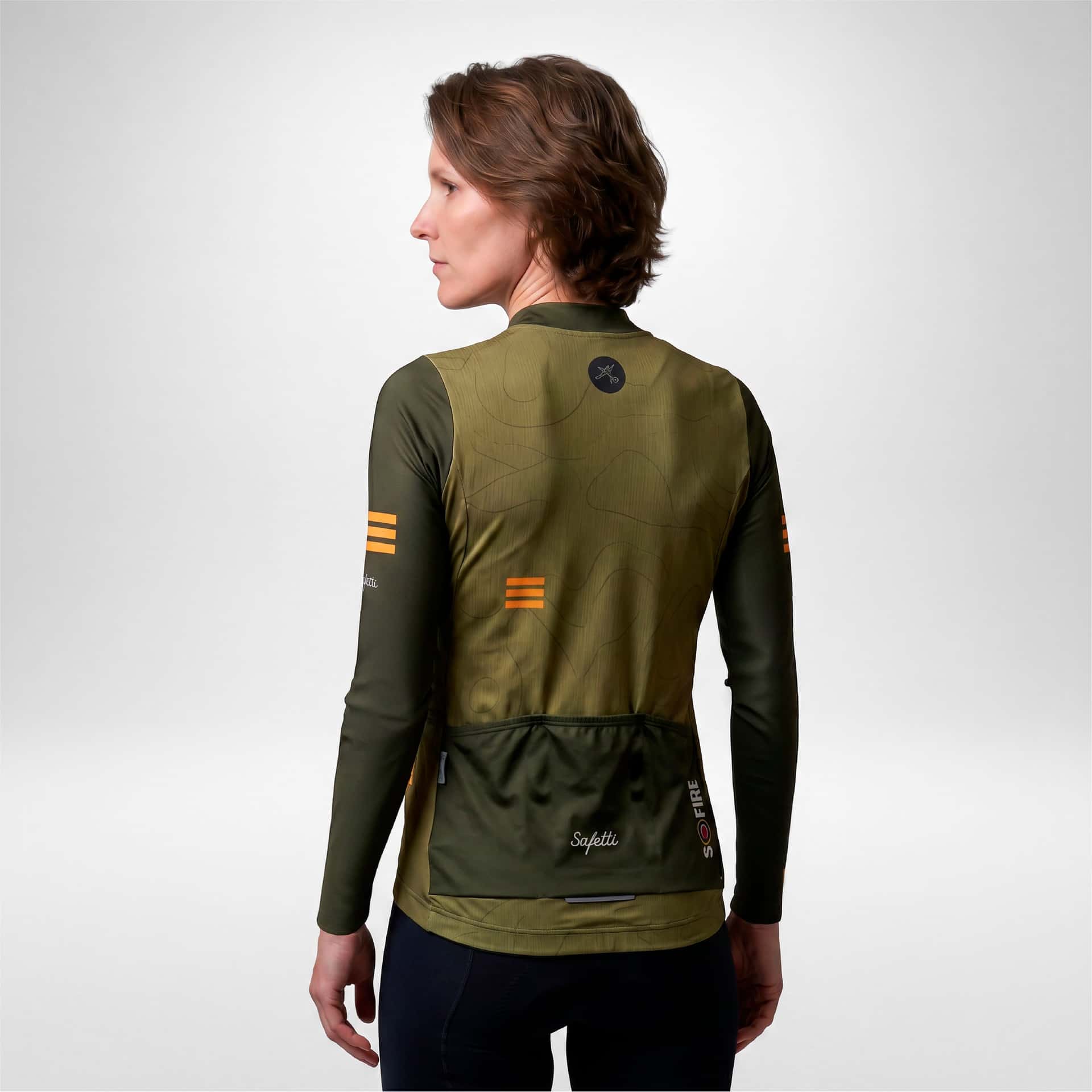 CAMISA CICLISMO MANGA LARGA S-FIRE GREEN PARA MUJER - miniatura 2