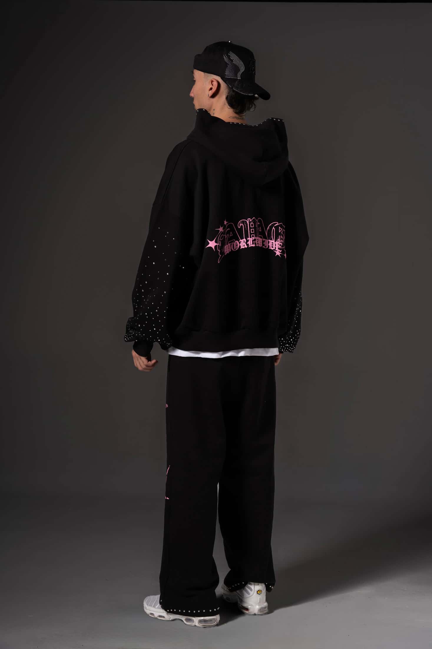 Double Zip Hoodie Boxy fit World wide  14649 - miniatura 12