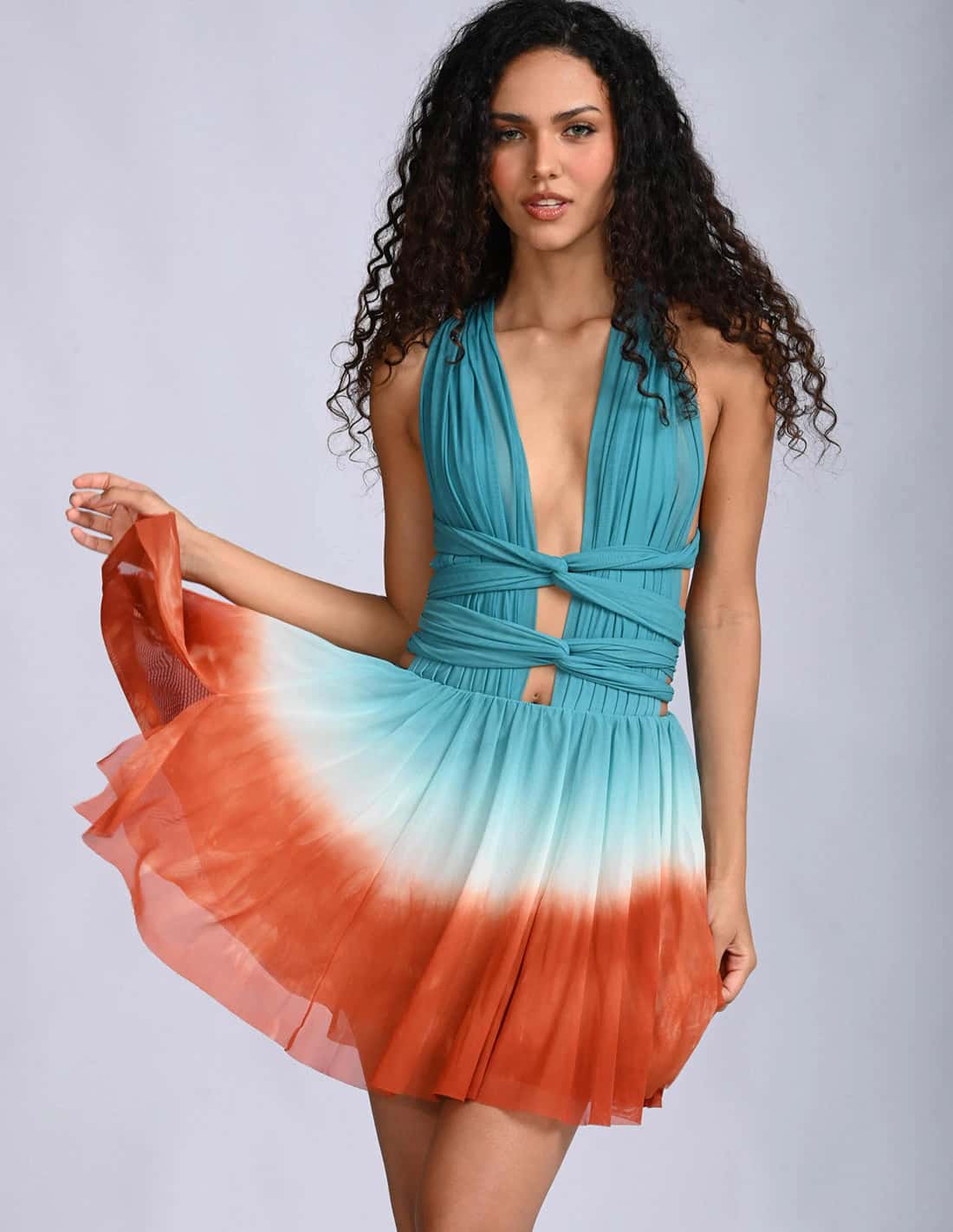 Vestido Hydra Mini Sun Gem + Ochre