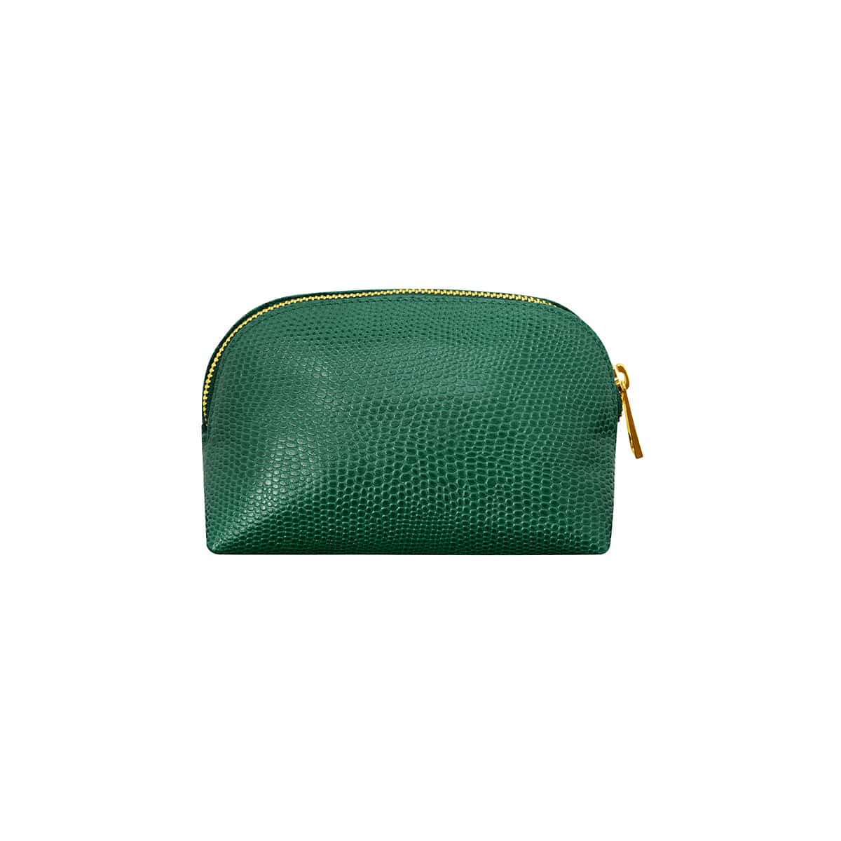 Cosmetiquera Paula en Cuero Verde Storm - miniatura 1