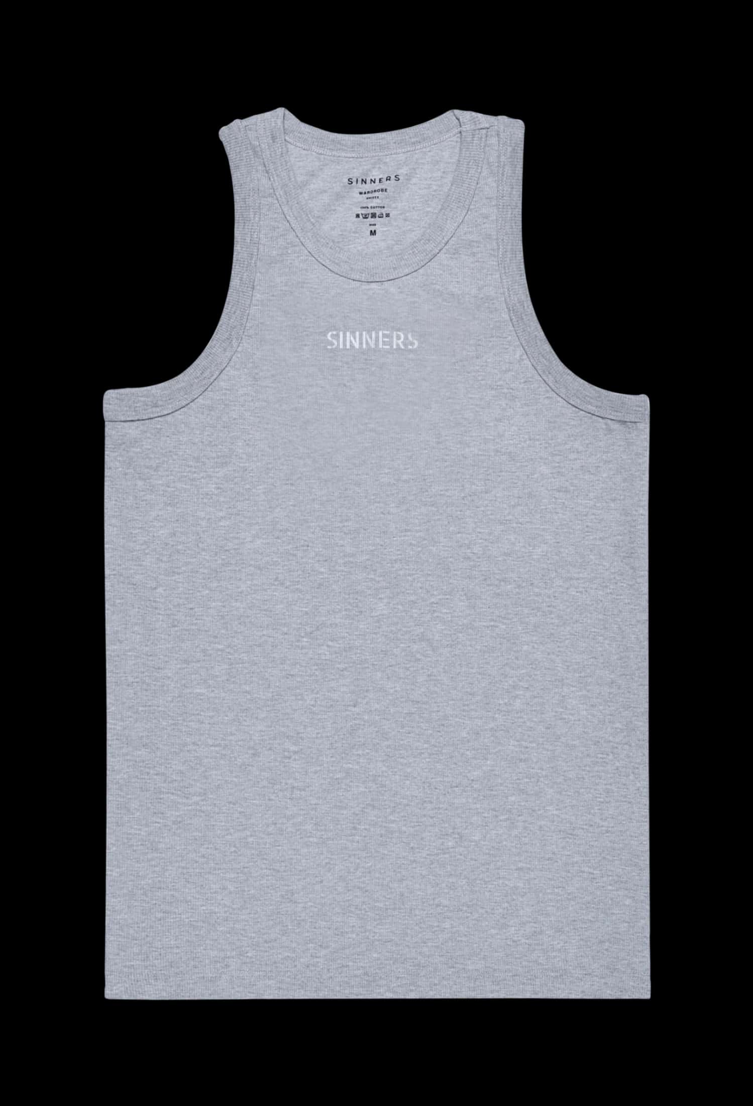 SINNERS GRAY MEN TANK TOP - miniatura 1