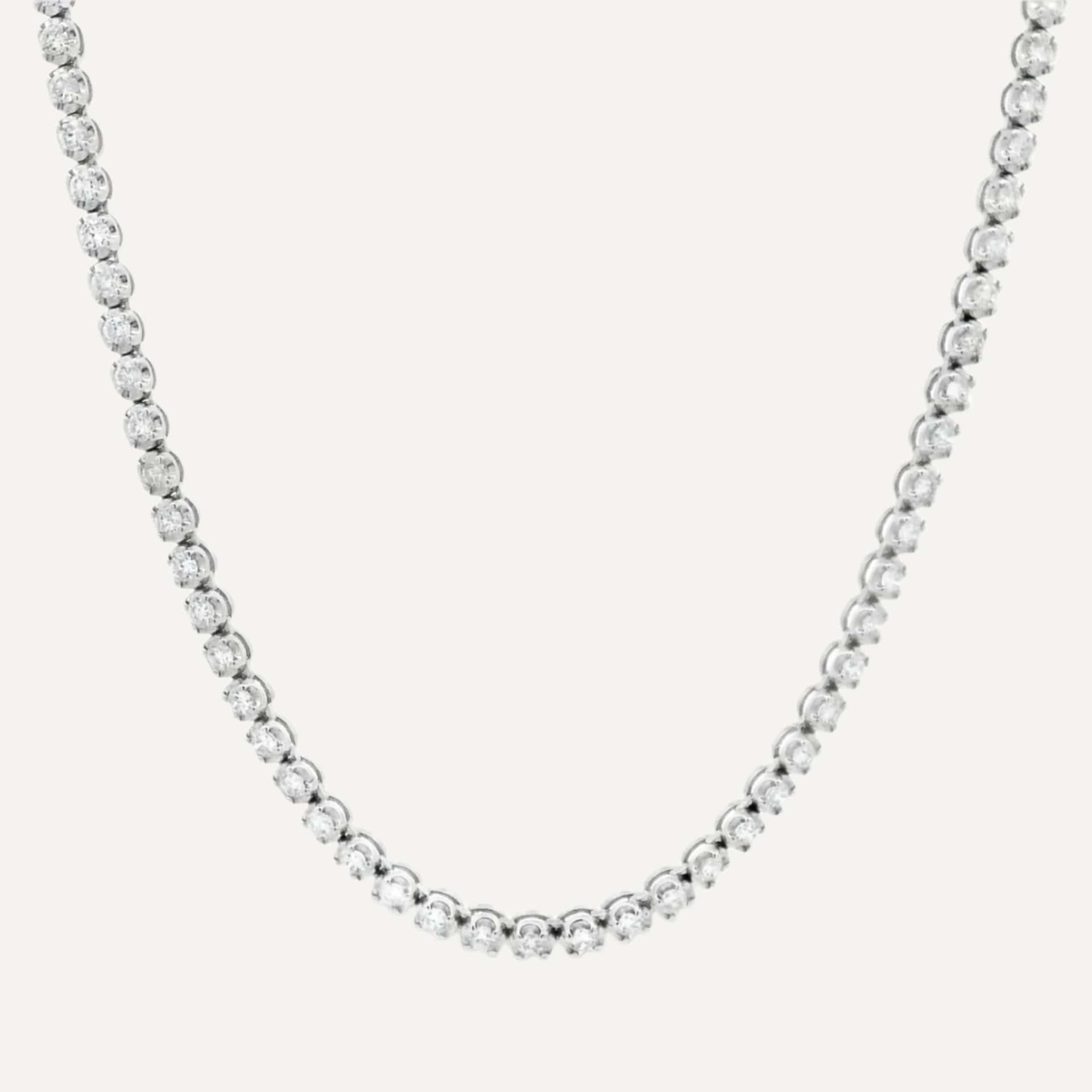Cadena Clip tennis 14K