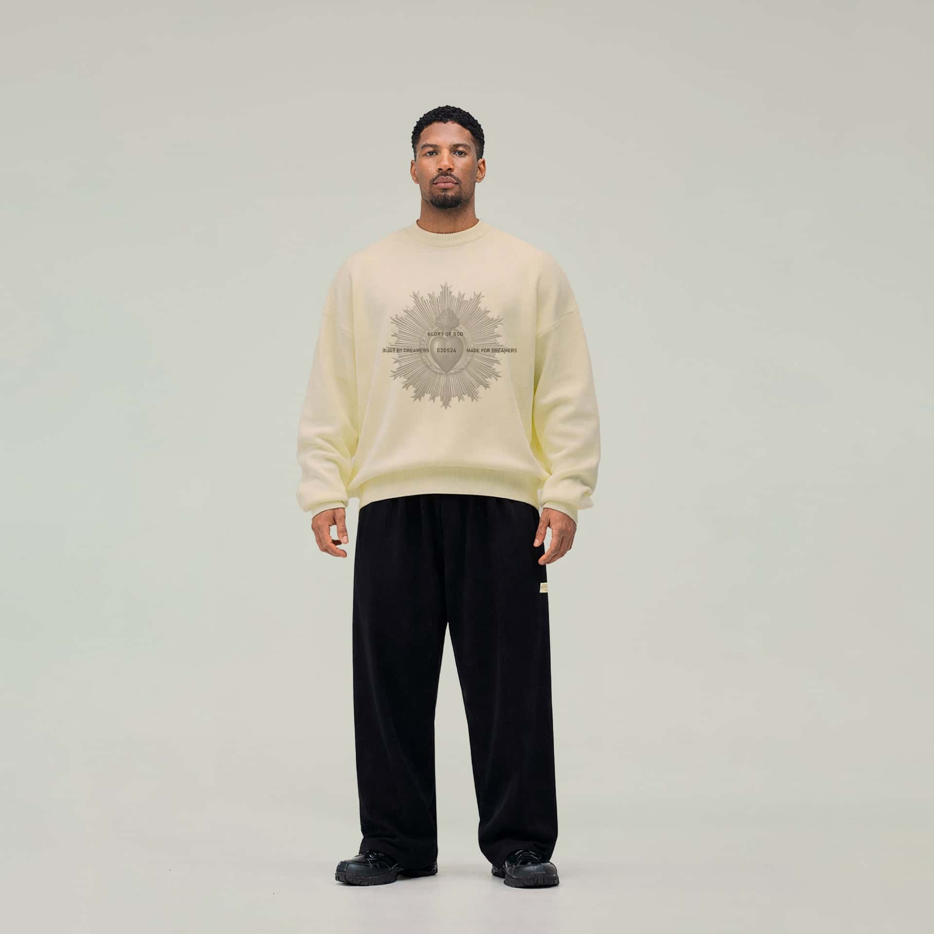 Crewneck Beige - Sacred Heart - miniatura 3