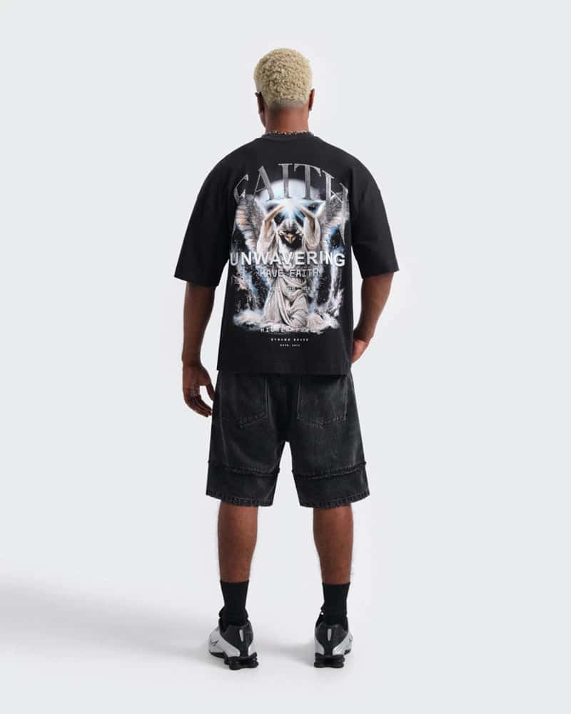 Camiseta Negra Oversize Eternal Faith - miniatura 6