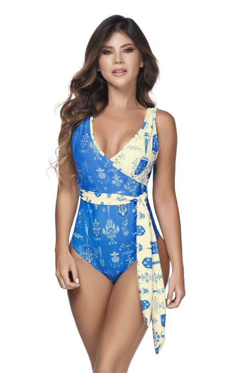 VESTIDO DE BAÑO ENTERO 44355 - CONTROL DE ABDOMEN