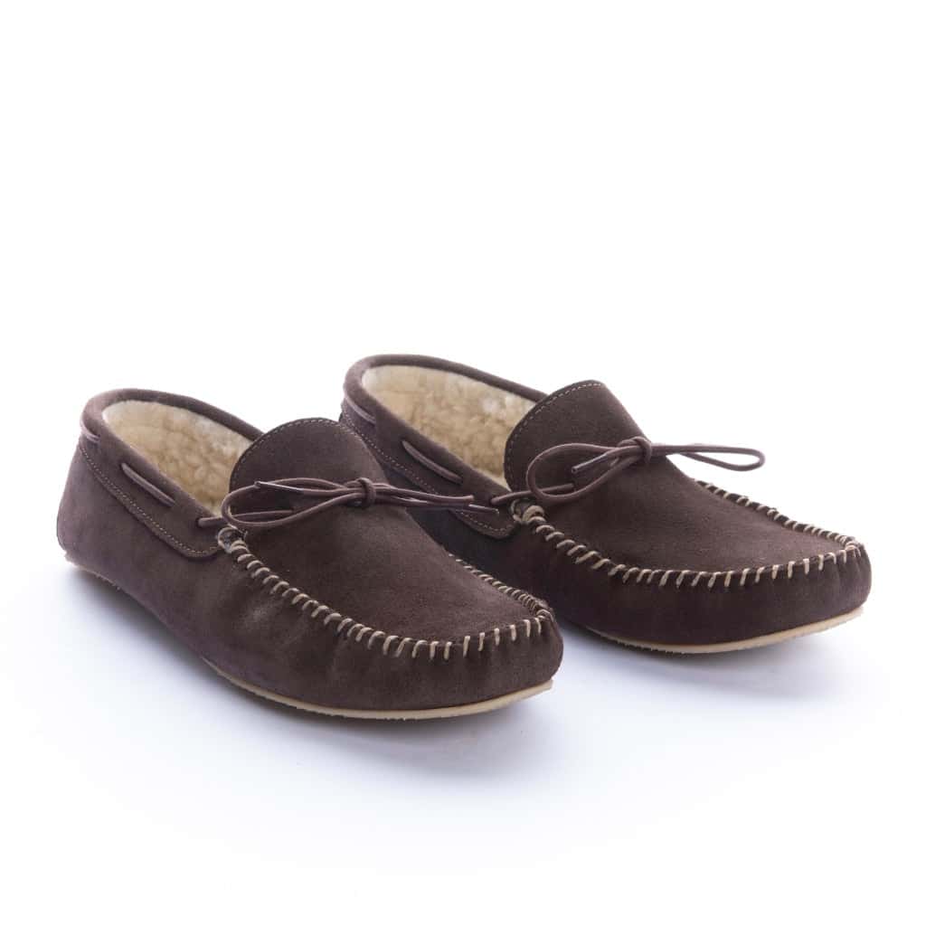 Pantuflas Apaches Hombre Cafe - miniatura 1