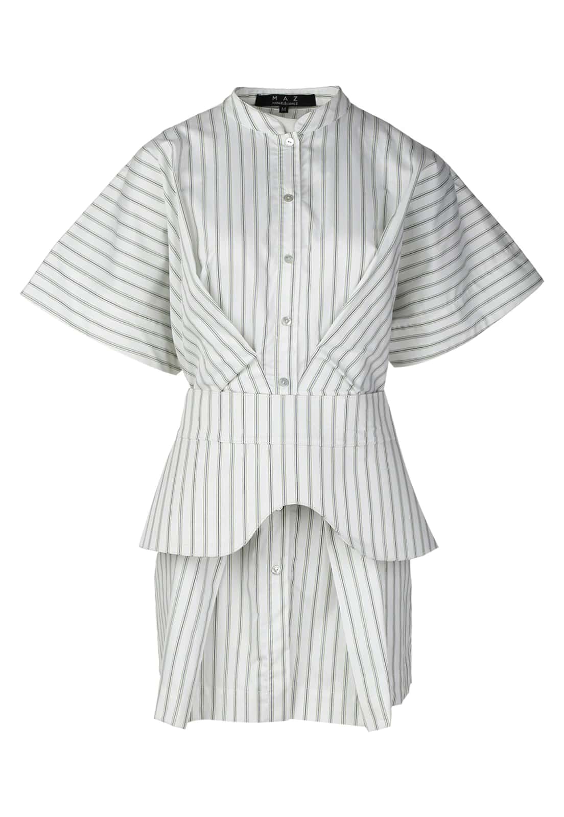 STRIPED SHIRT MINI DRESS