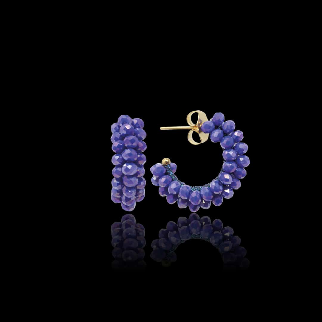 MEDIUM BOUQUET HOOP - LIGHT LAPIS
