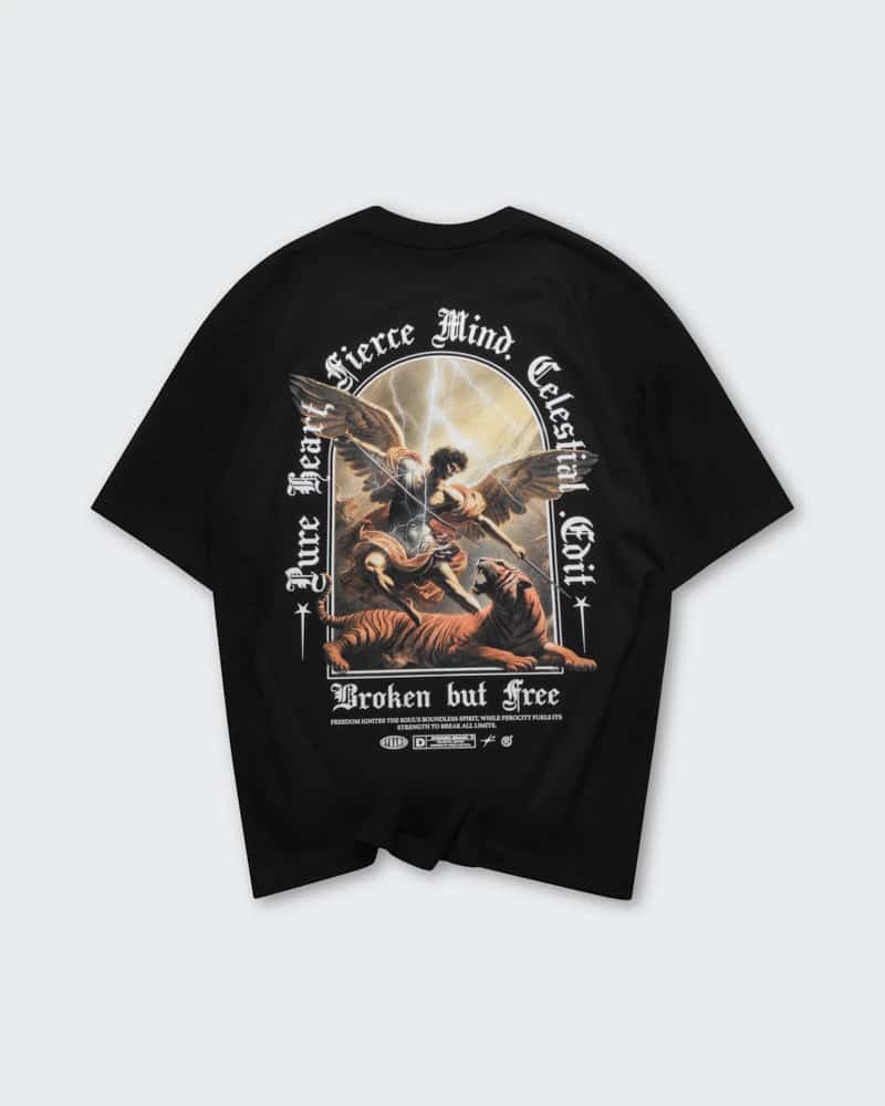 Camiseta Negra Oversize Fierce Mind - miniatura 4
