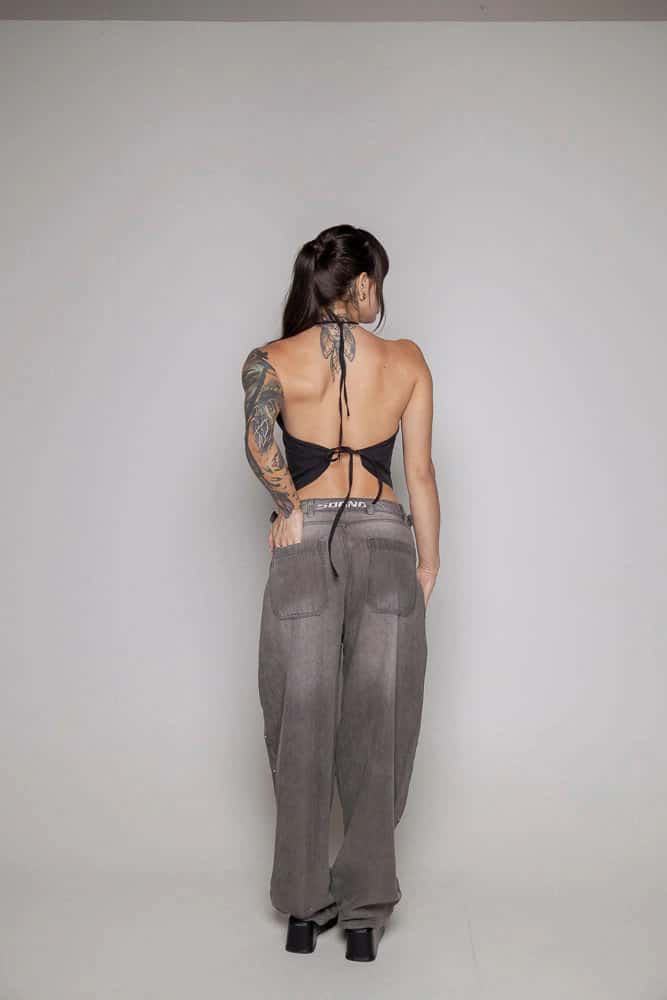 Baggy Courage Dama Gris/Stone - miniatura 6