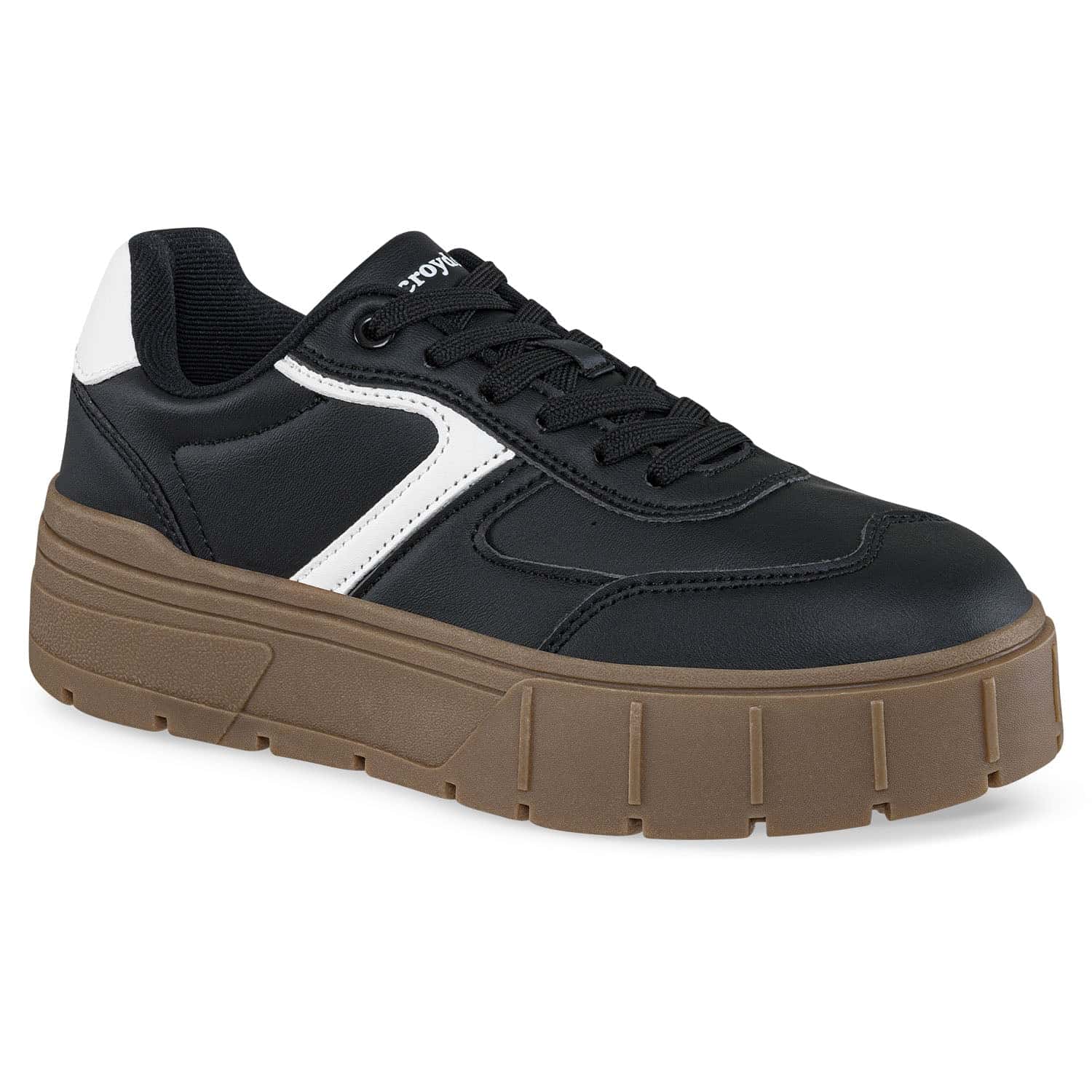 Tenis Casuales Quinter Negro-Blanco Croydon para Mujer