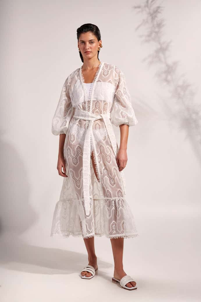 MADELEINE KIMONO WHITE