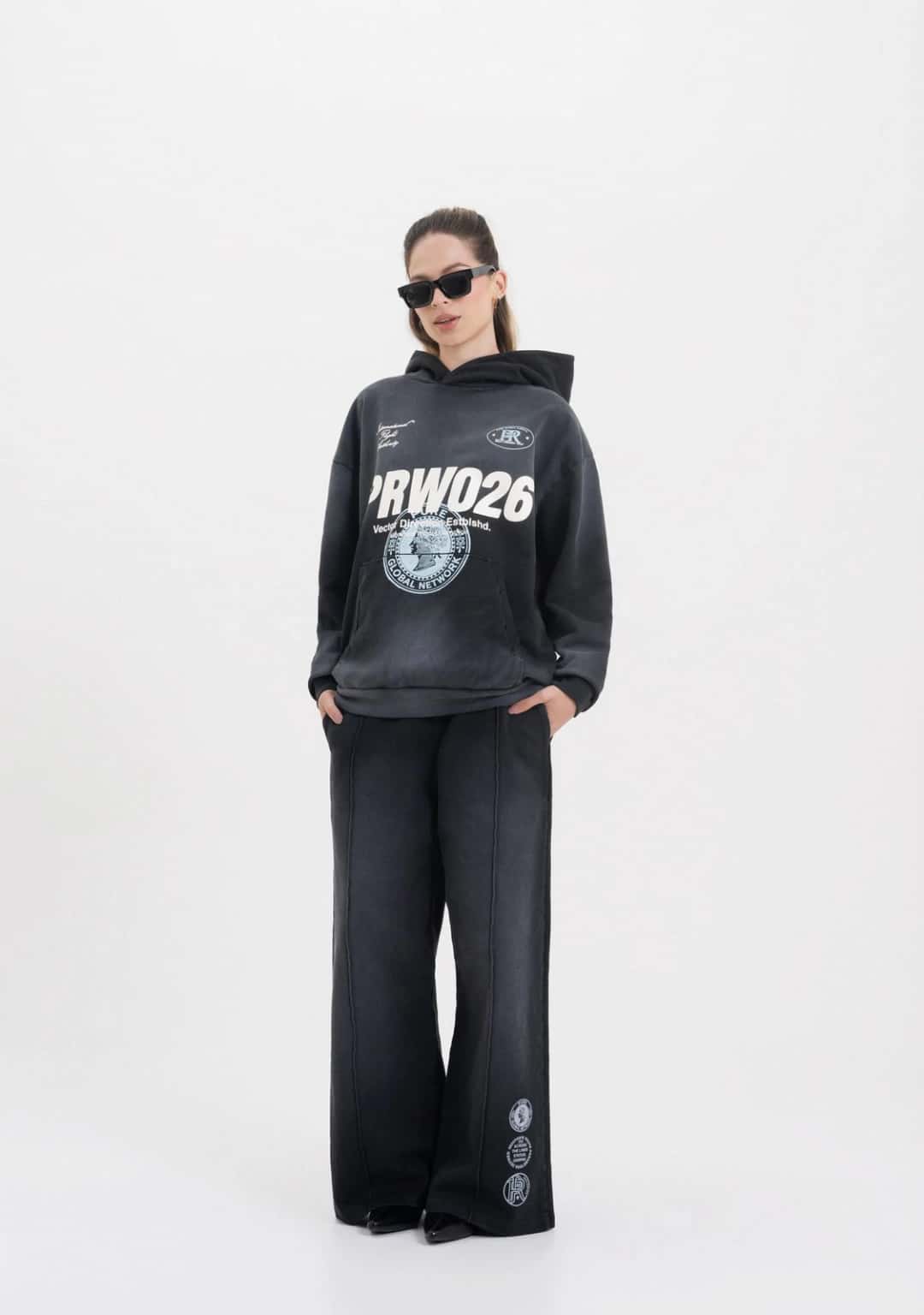 ACROSS THE LINES BLACK HOODIE - miniatura 4