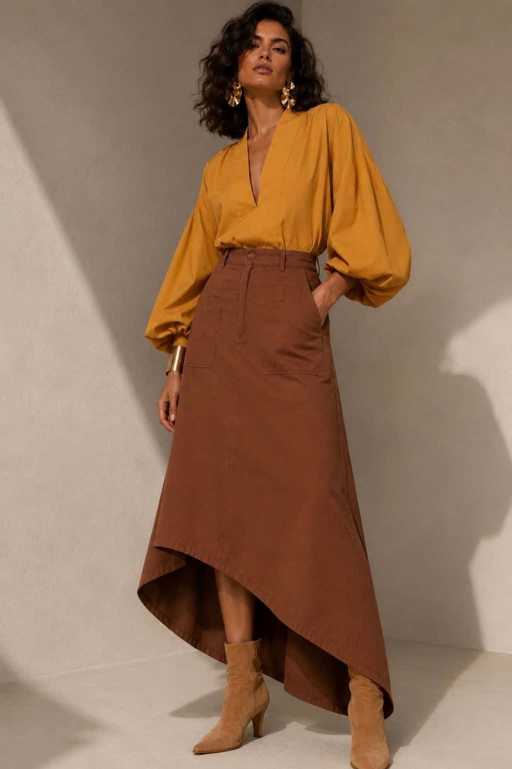 Blusa Polonia mostaza - miniatura 5