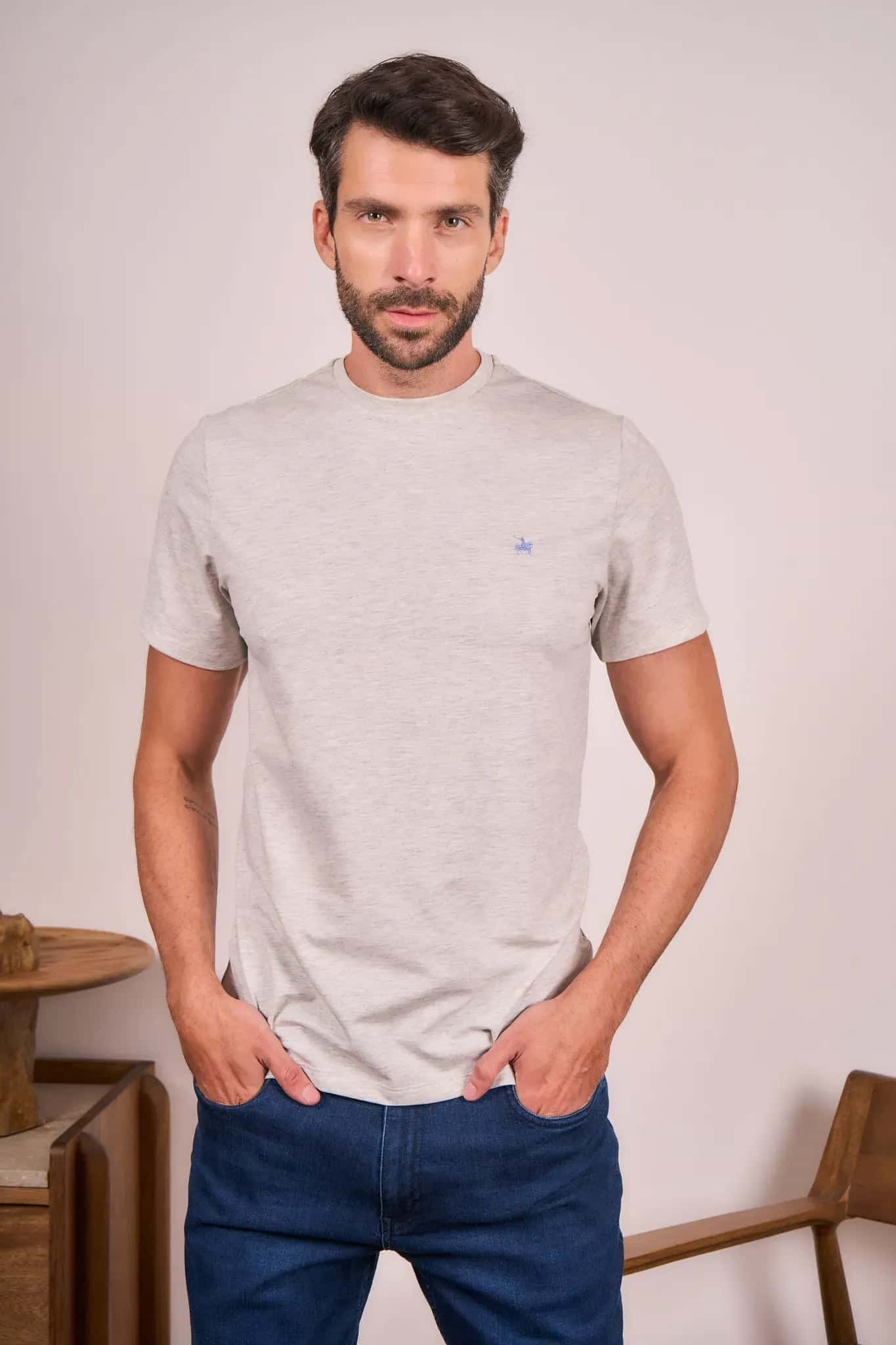 Camiseta Soft Hombre Gris